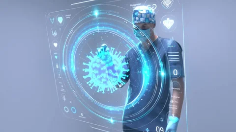 holografi medis, teknologi kesehatan, visualisasi 3D, pemindaian MRI, bedah modern,